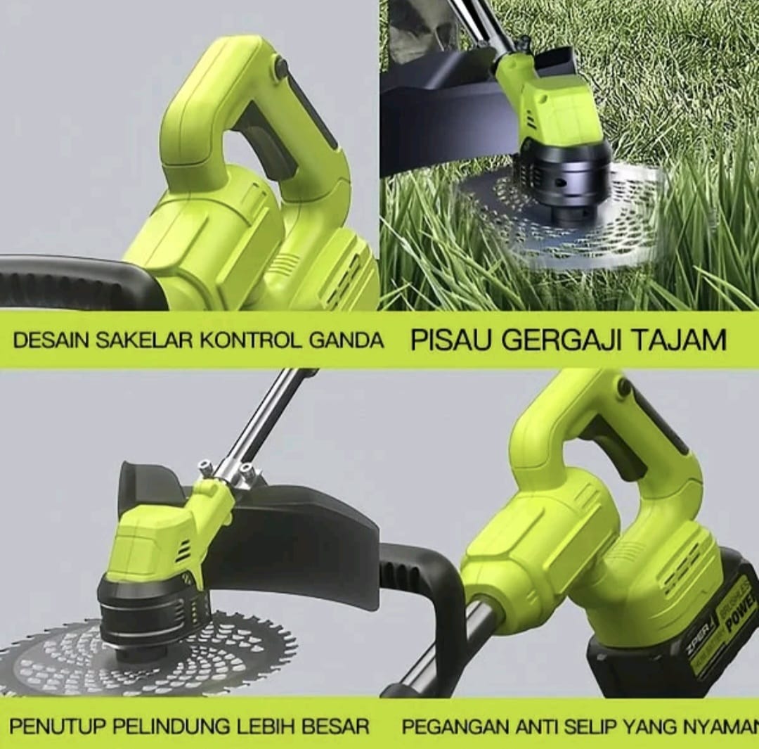 Sakelar kontrol ganda, pisau gergaji tajam, pegangan anti selip